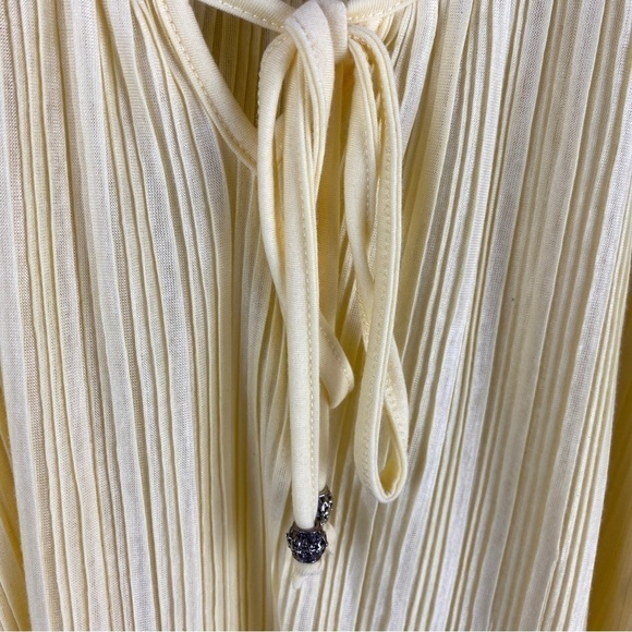 FRENCH Laundry Canary Yellow Boho Ribbed Top XL - Picture 6 of 9